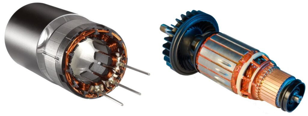 Collage et assemblage du stator dans la fabrication des moteurs électriques